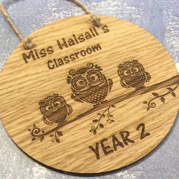 Owl Classroom Door Sign Classroom Decor Teacher Door Sign Etsy