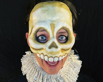Morte Mask: Haunting Gothic Skull Masquerade Accessory for Halloween, Theater & Mardi Gras