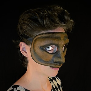 Androgino Innamoriarti Mask - Venetian Masquerade Disguise for Theater, Commedia dell&#39;Arte, Renaissance Faires