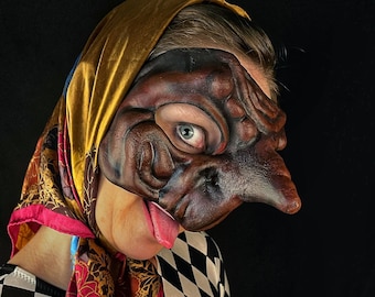 Pantalone Maske - Venezianisches Commedia dell&#39;Arte Kostüm für Theater & Maskerade