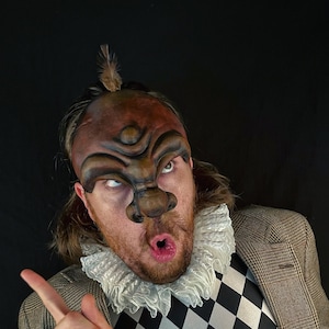 Il Dottore Grattiano Mask - Commedia Dell&#39;Arte Venetian Carnival Costume Accessory for Theater