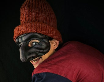 Pulcinella Mask - Authentic Italian Commedia dell&#39;Arte Theater Costume for Carnival & Venetian Pantomime