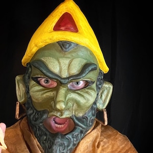Haman Purim Spiel Mask: Persian-inspired Costume for Jewish Holiday ...