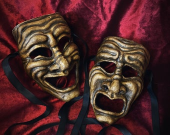 Comedy and Tragedy Mask. {Sock & Buskin}