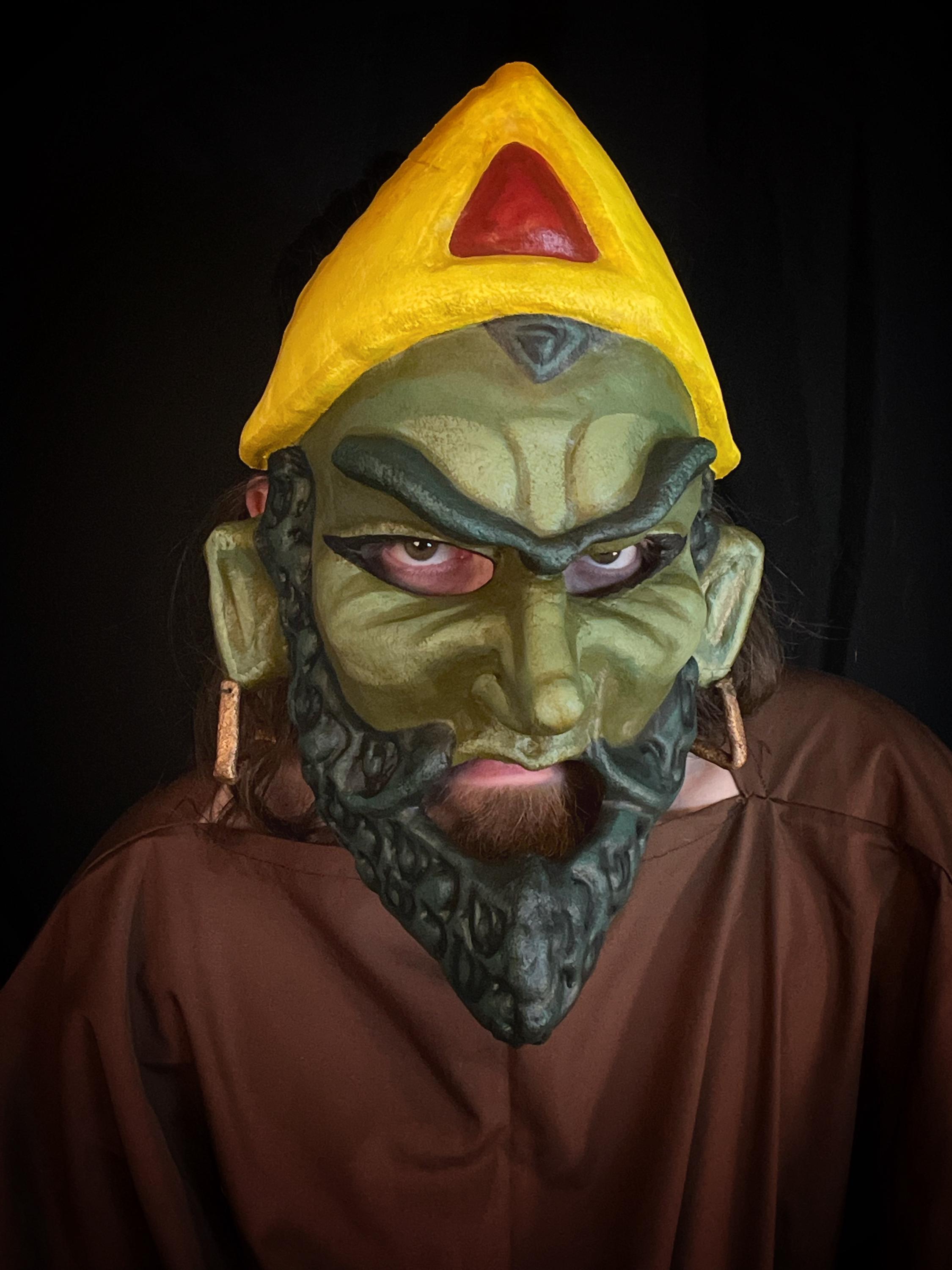 Haman Purim Spiel Mask: Persian-inspired Costume for Jewish Holiday ...