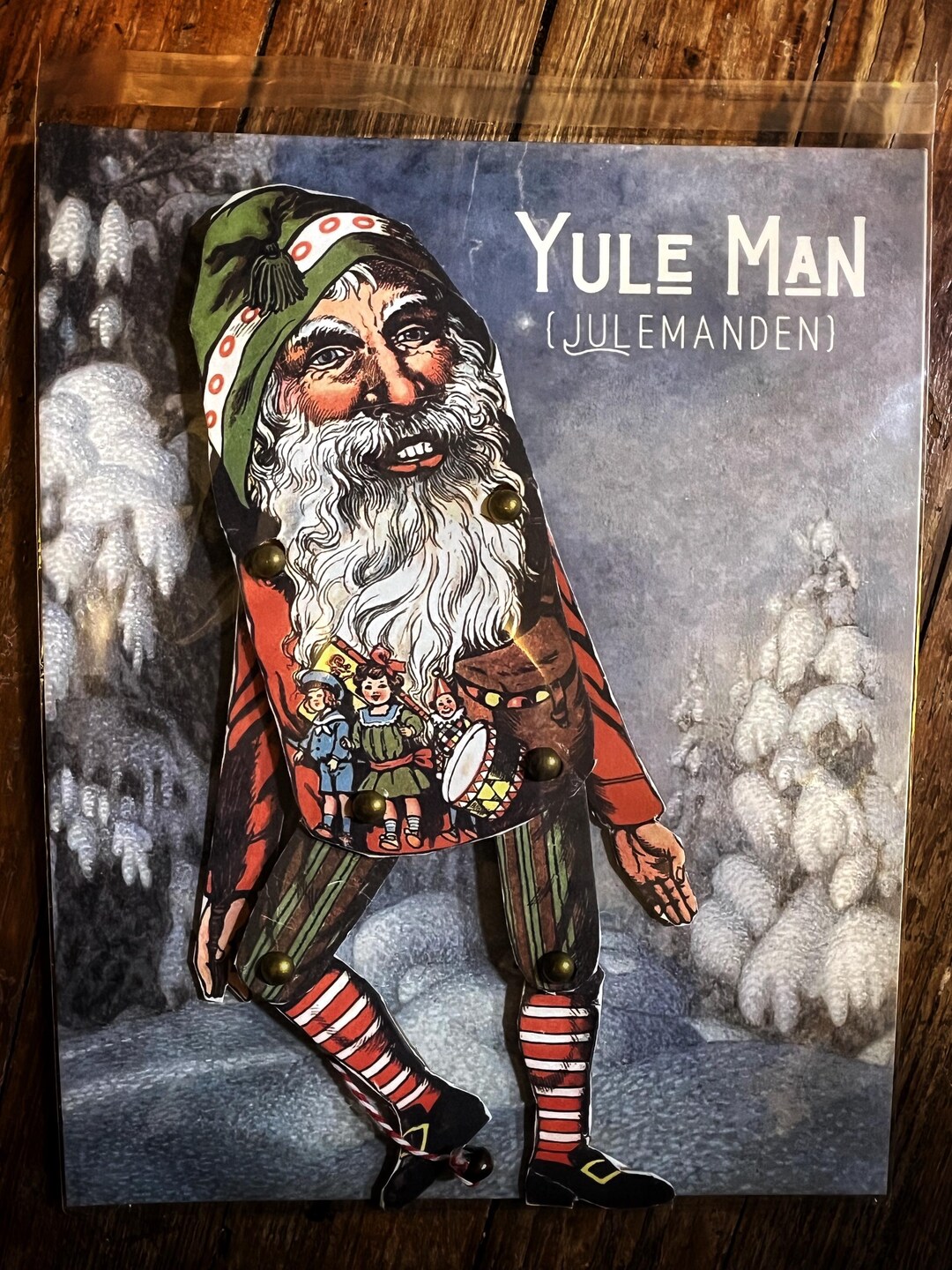 Yule Man yulenmanden Scandinavian Christmas Puppet Articulated 