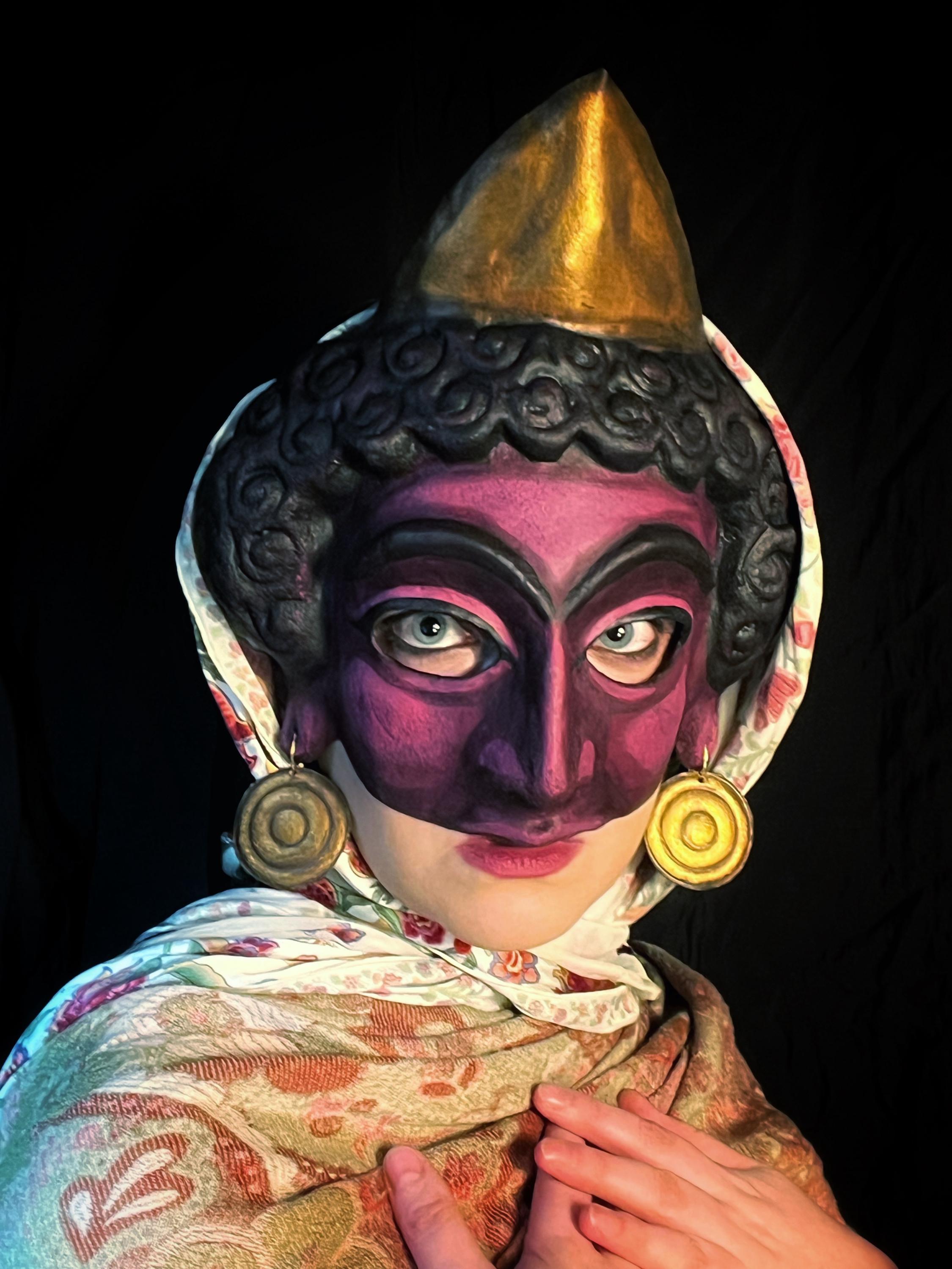 Queen Vashti Purim Spiel Mask: Persian-inspired Costume for Jewish ...