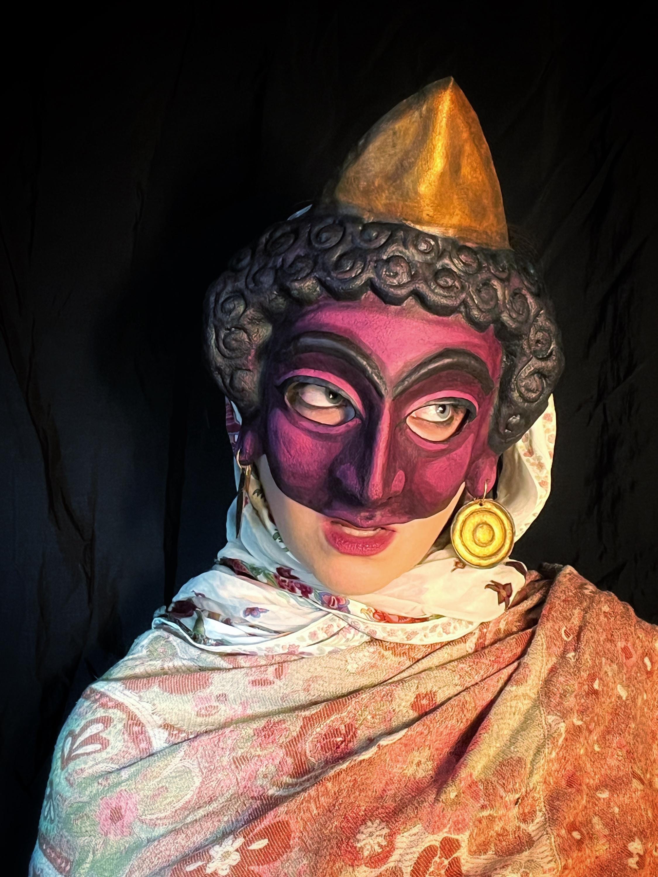 Queen Vashti Purim Spiel Mask: Persian-inspired Costume for Jewish ...