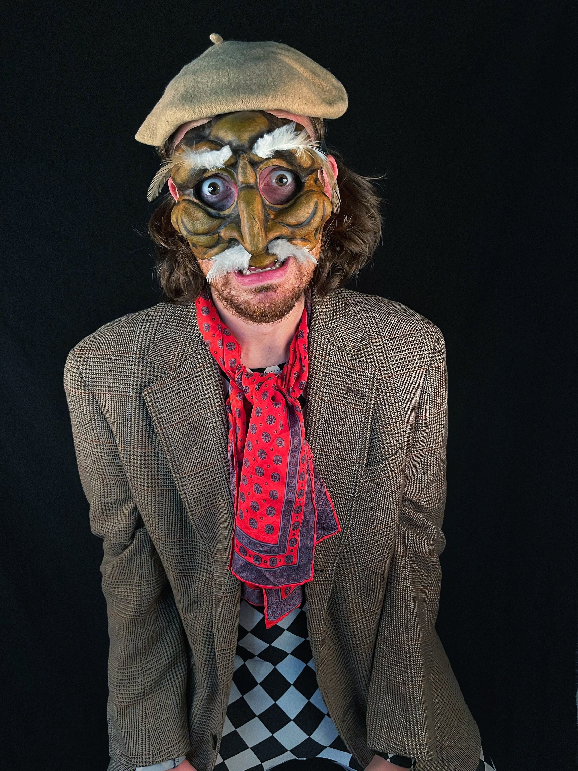 Magnifico Pantalone Commedia dell'Arte Mask - Venetian Carnival Costume Accessory for Mardi Gras & Renfaire