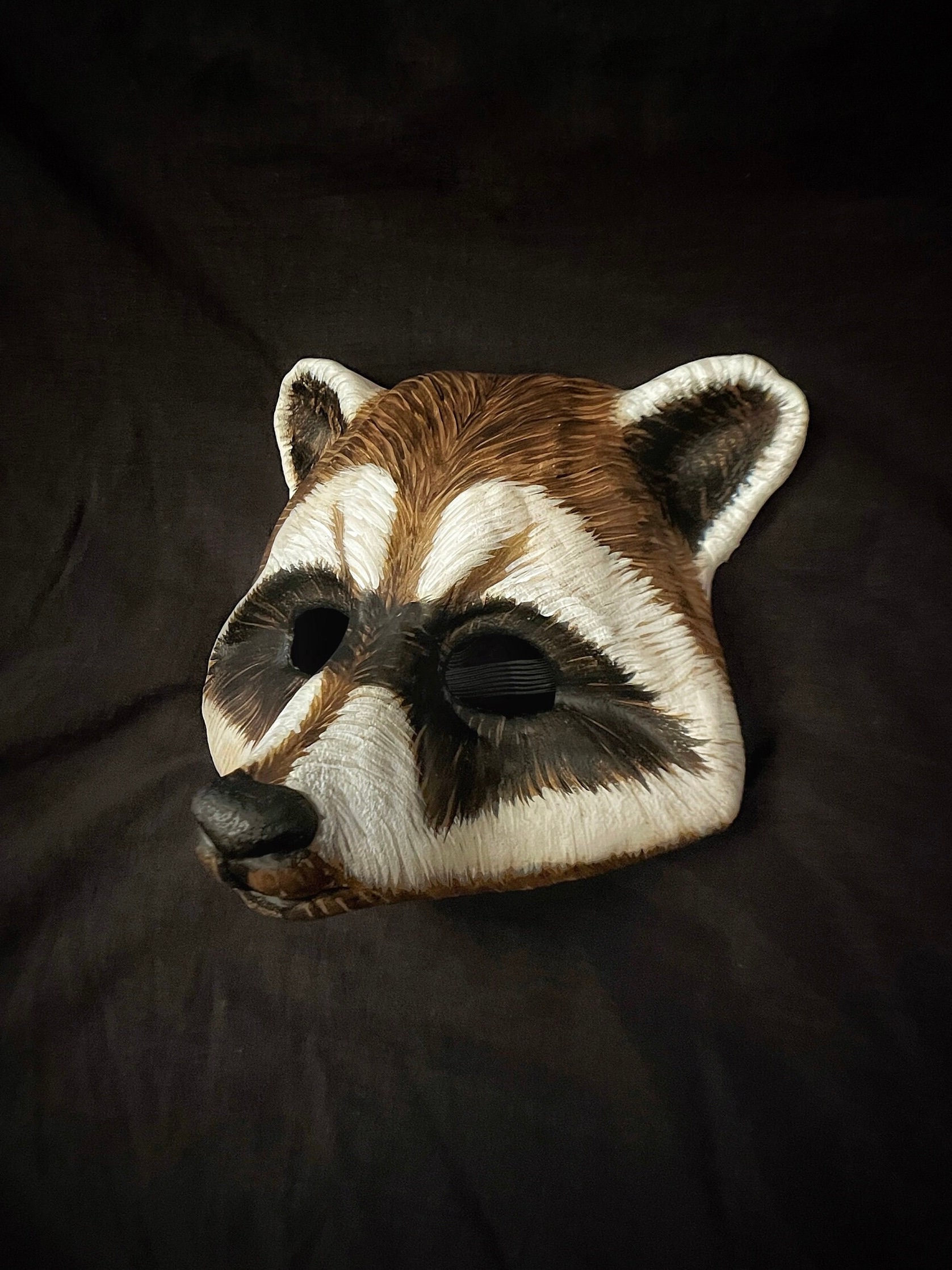 Woodland Raccoon Masquerade Mask for Halloween, Mardi Gras, Theater ...