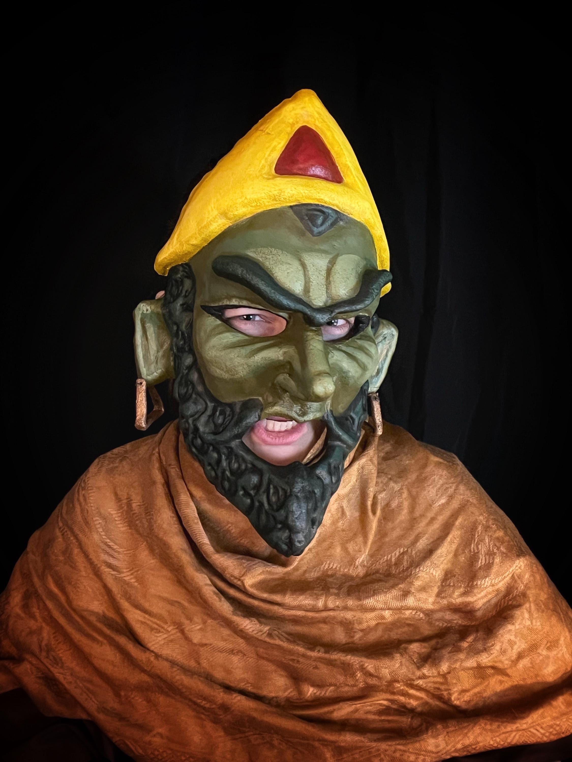 Haman Purim Spiel Mask: Persian-inspired Costume for Jewish Holiday ...