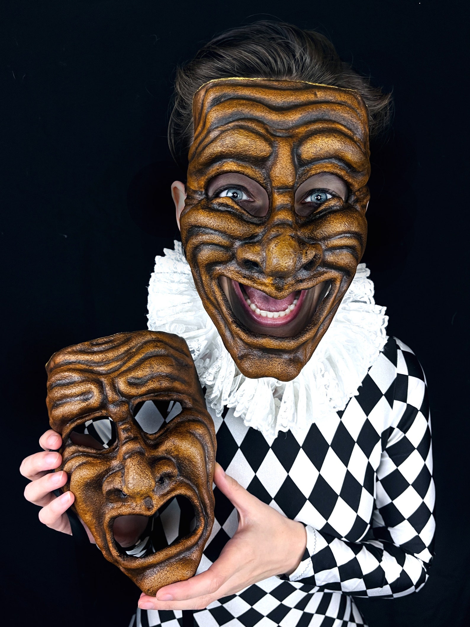 Comedy and Tragedy Mask. {sock & Buskin} - Etsy