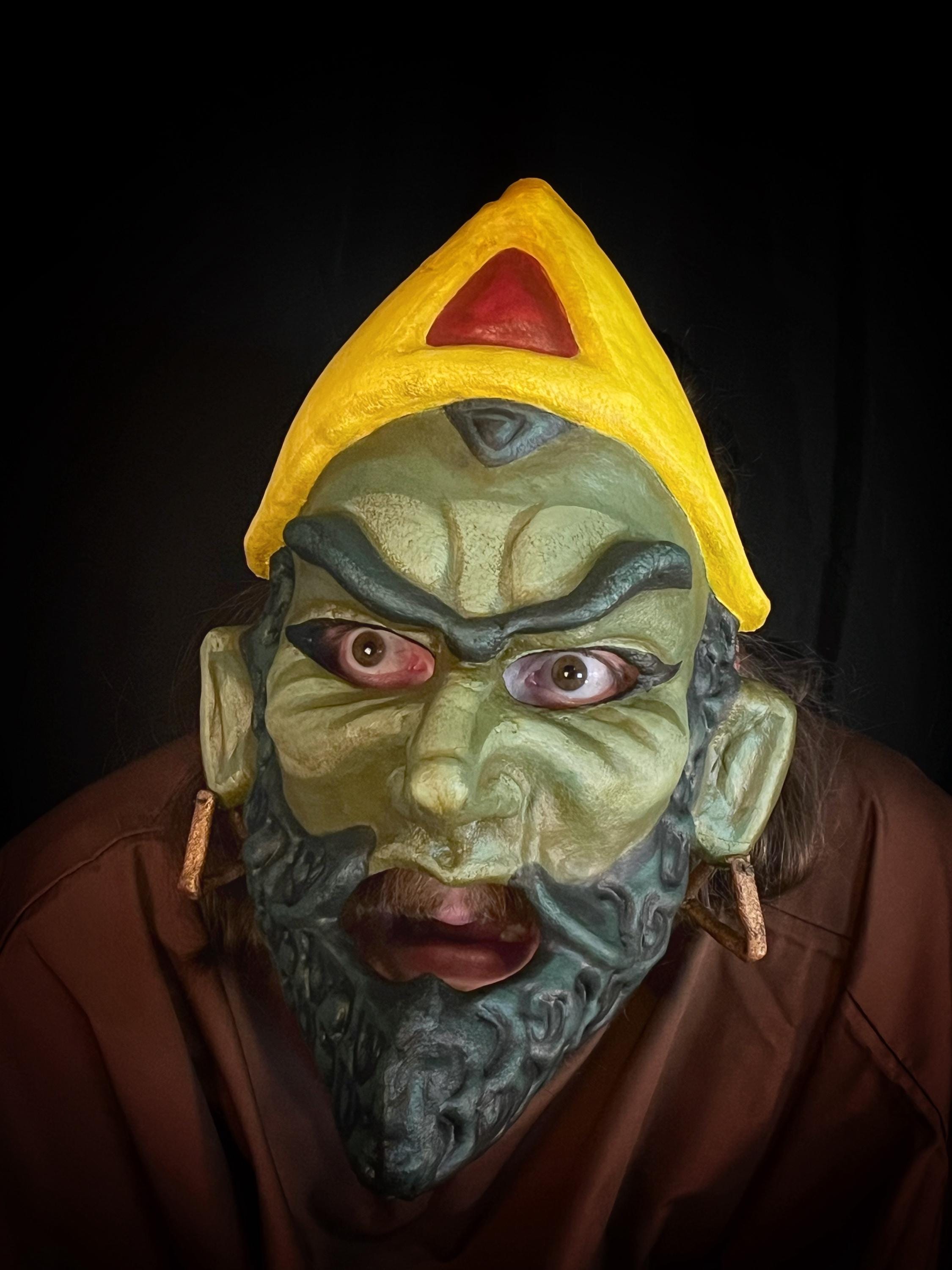 Haman Purim Spiel Mask: Persian-inspired Costume for Jewish Holiday ...