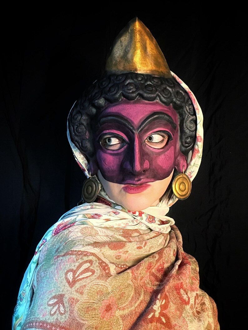 Queen Vashti Purim Spiel Mask: Persian-inspired Costume for Jewish ...