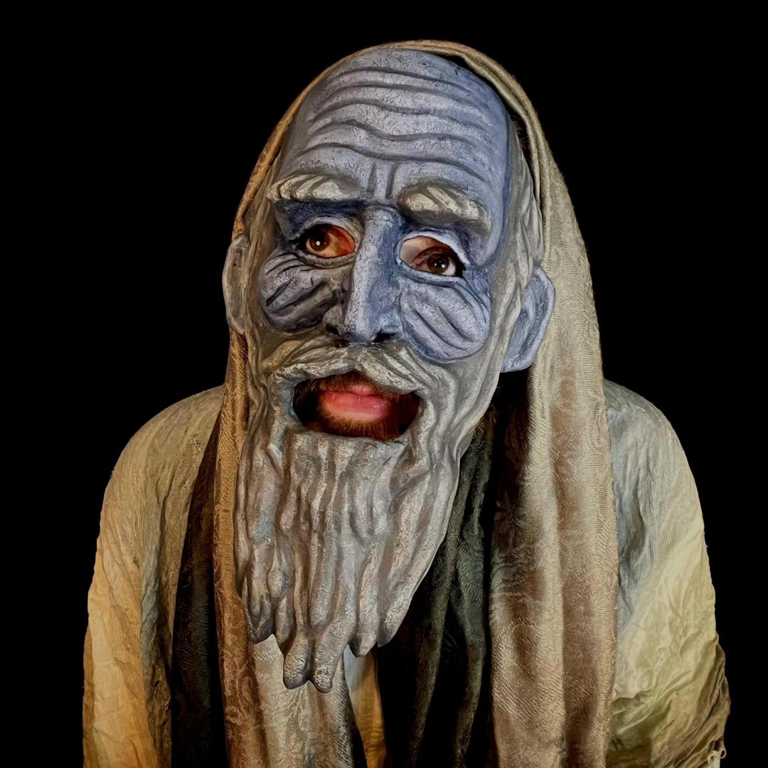 Mordecai Purim Spiel Mask: Costume for Jewish Holiday Masquerade - Etsy UK