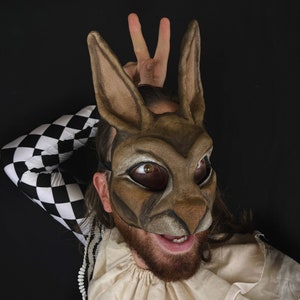 Woodland Rabbit Mask for Masquerade, Carnival, Halloween, Easter, and ...