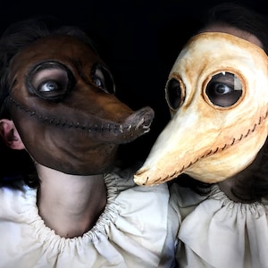 Authentic 17th Century Plague Doctor Mask: Handcrafted Vegan Leather Historical Costume Prop for Halloween