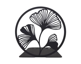 Ginkgo Black // Metal Bookend Glozis // Bookends // Book Ends // Book Holder // Book Lover / Geometrical Bookends / Decorative Bookends /