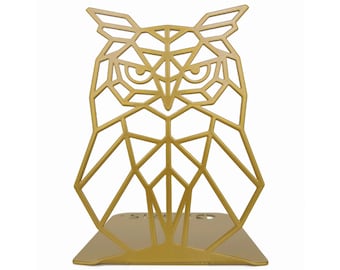 Owl Bookend // Metal Bookend Glozis // Bookends // Book Ends // Book Holder // Book Lover / Geometrical Bookends / Decorative Bookends / Owl