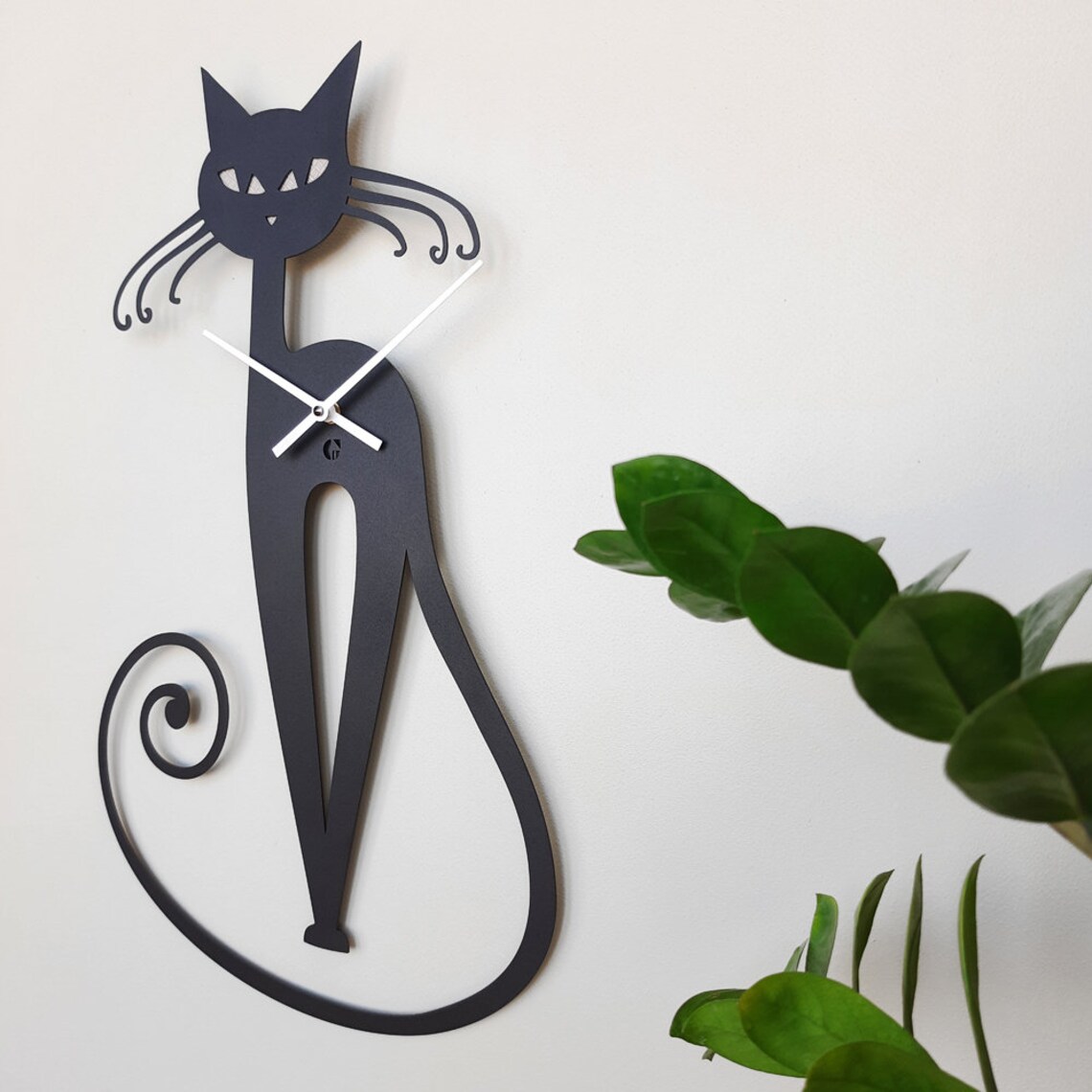 Elegant Modern Wall Clock Large Wall Clock Wall Clock Etsy Polska