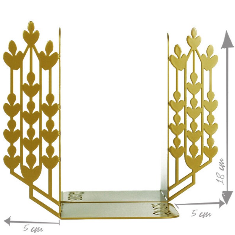 Bookends / Grano Bronze Bookends/ Metal Bookends/ Bookends Etsy