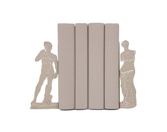 Venus de Milo Bookends | Metal Library Shelf Decor | Statues David Pastel Shelf Décor