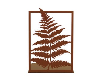 Floral Bookend Fern Ochre | Heavy Tree BookEnds | Floral Book Lover Gift | Leaf Bookshelf Decor