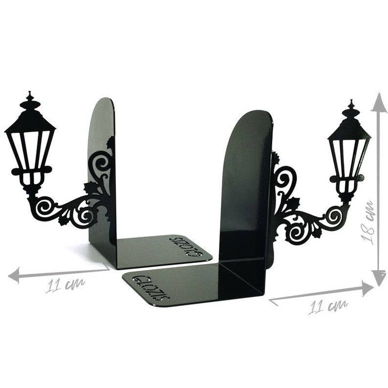 Bookends Lamppost Bookends Metal Glozis Metal Bookends Etsy