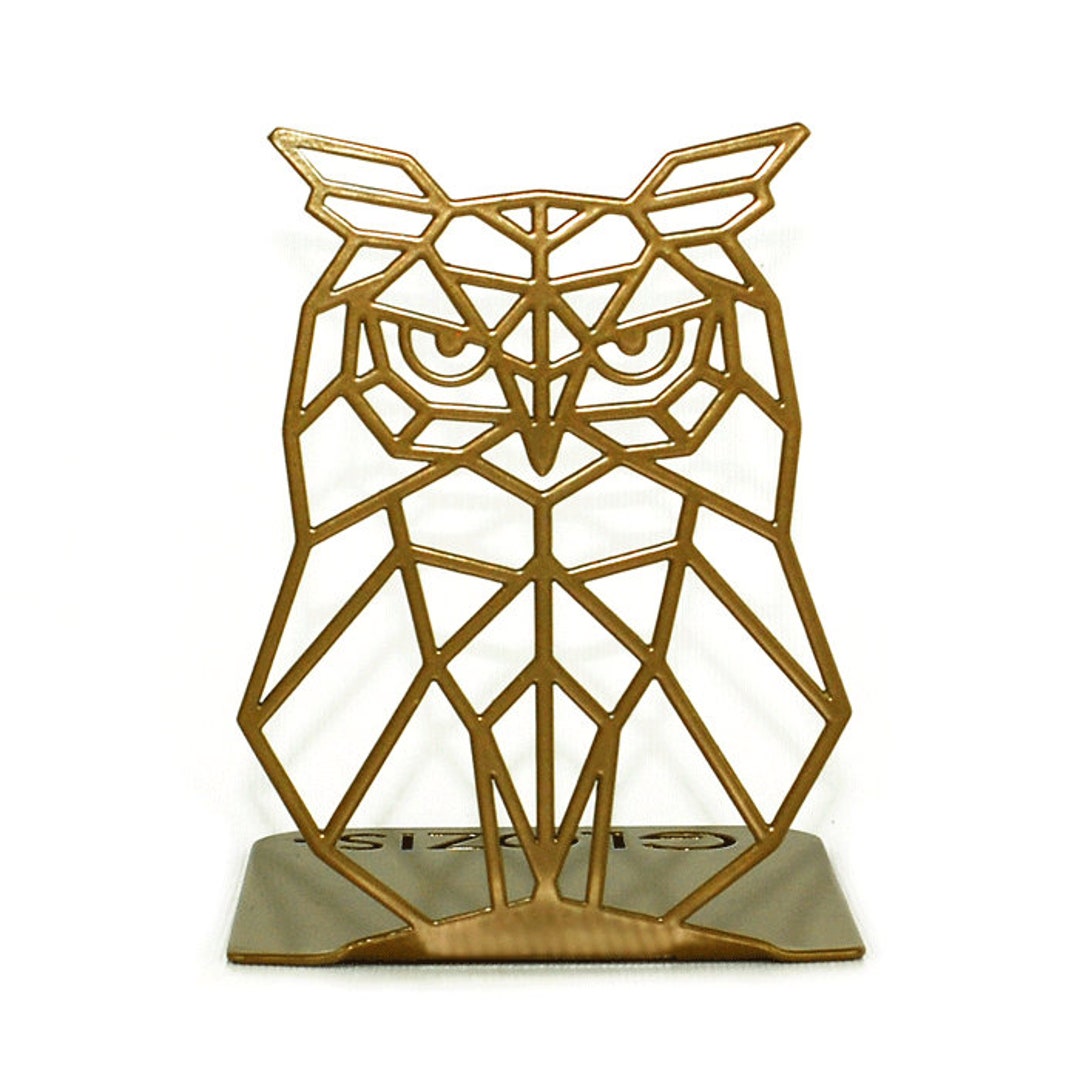 Owl Bookend // Metal Bookend Glozis // Bookends // Book Ends Etsy