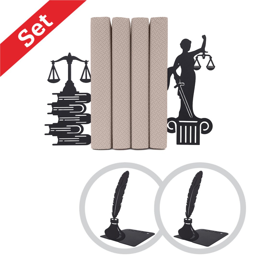 Set of Bookends Femida Scales of Justice / Lawyer Bookends Etsy