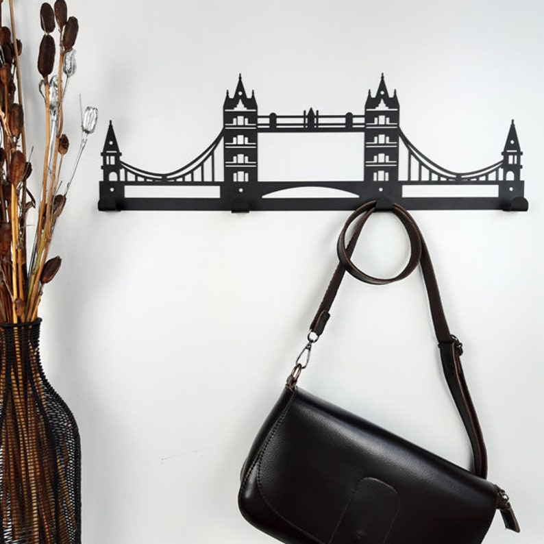 Tower Bridge Coat Rack Wall Rack Hook Rack Wall Coat Rack | Etsy