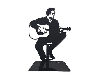 Sujetalibros de guitarrista / Profesor amante de la música / Decoración de estantería de instrumentos musicales / Sujetalibros de banda únicos