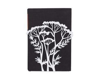 White Bookend Anis | Heavy Metal Book Stopper | Library Bookshelf Decor | Floral Tree Bookend