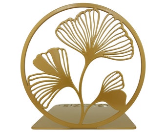 Bronze ginkgo // Serre-livres en métal glozis // Serre-livres // Serre-livres // Porte-livres // Amoureux des livres / Serre-livres géométriques / Serre-livres décoratifs /