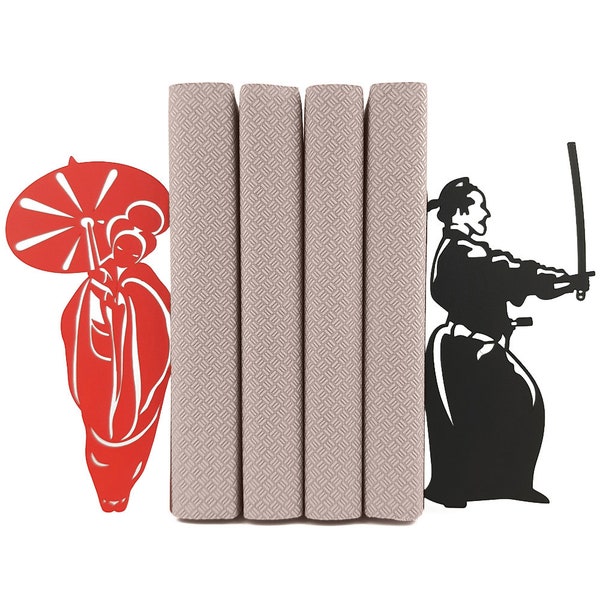 Boekensteunen Japan / Samurai Boekensteunen Uniek / Zwaar Boek eindigt / Stopper Boekhouder Stand / Bibliotheek Boekenplank Decor Japans / Boekenliefhebber Cadeau