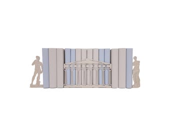 Parthenon Bookends | Steel Library Bookshelf Decor | Set Statues Bookend Antique  | Venus de Milo David
