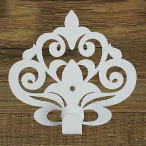 Coat Hook Ajur White, Wall Hook, Metal Wall Hook, Hooks For Wall, Unique Hooks, Iron Wall Hook, Entryway Coat Hook, Modern Wall Hook, Hanger