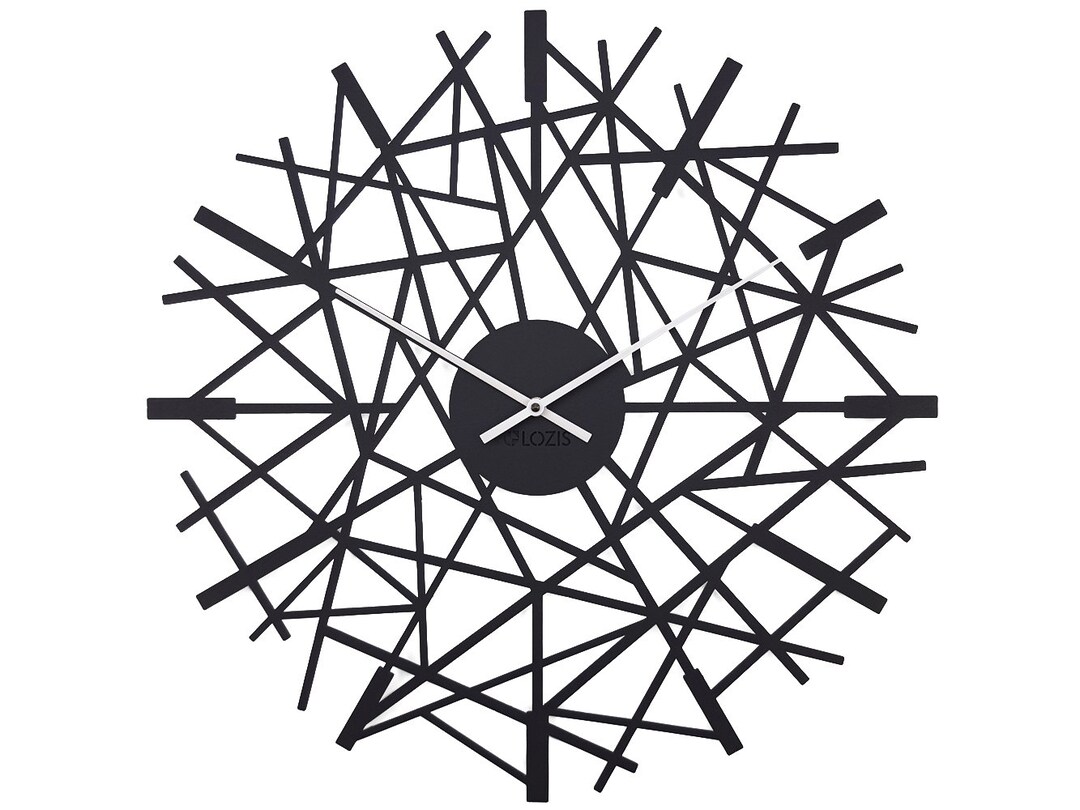 Wall Clock Chaos, Black Modern Wall Clock, Abstract Design Wall Clock