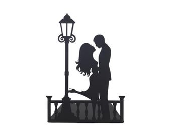 Love Story Bookend / Romantic Lamp Post Bookends Unique / Heavy Book Ends / Stopper Book Holder Stand / Library Park Bench Bookshelf Décor
