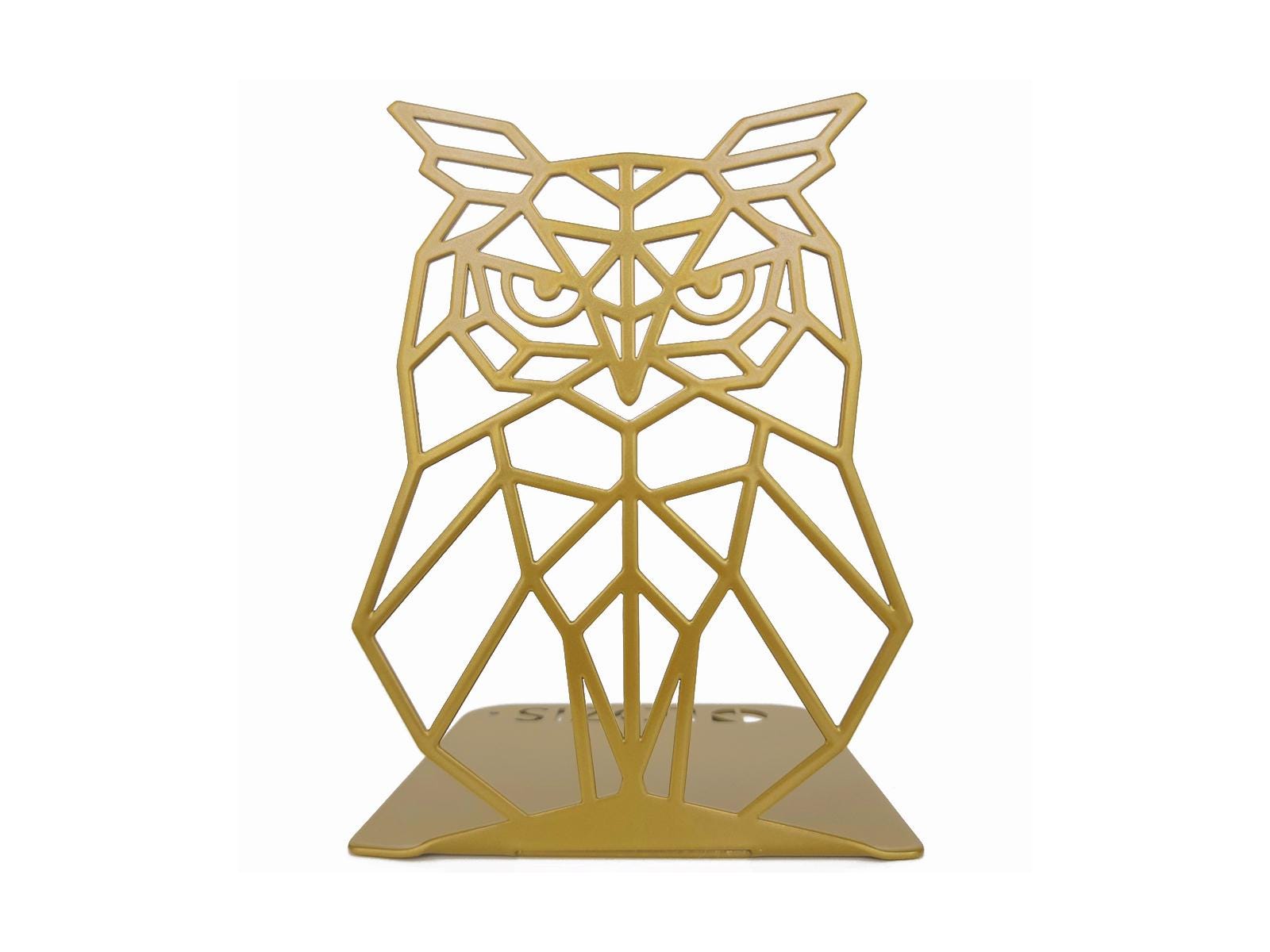 Owl Bookend // Metal Bookend Glozis // Bookends // Book Ends // Book Holder // Book Lover / Geometrical Bookends / Decorative Bookends / Owl