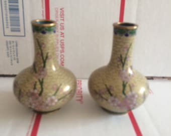 Small Chinese Cloisonné Basses