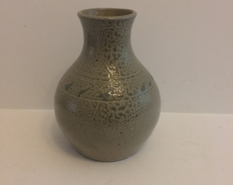 Vintage Jugtown Ware Salt Glazed Vase North Carolina Pottery