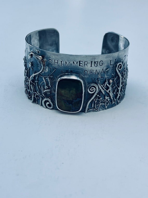 Sterling cuff  bracelet - image 1