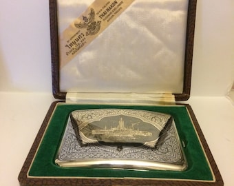 Thai 1958 Sterling Highly Decorated Presentation Box to MAJ. FAZIO