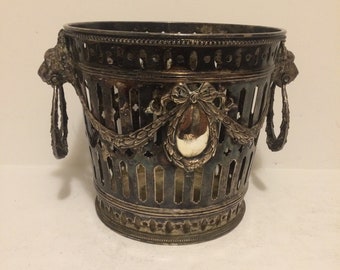 Vine  Bucket/Holder 800 Silver - German  Mark of  Fried"Ander , FIRST QUARTER 20TH CENTURY