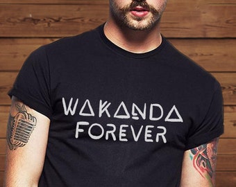 Wakanda Forever Black Panther T Shirt Tee |  T-shirts hommes & femmes