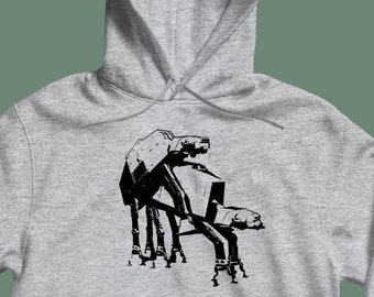 AT AT Robot Love Hoodies Star Wars Sweatshirts For Women's & Men's  Unisex