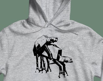 AT AT Robot Love Hoodies Star Wars Felpe per unisex da donna e da uomo