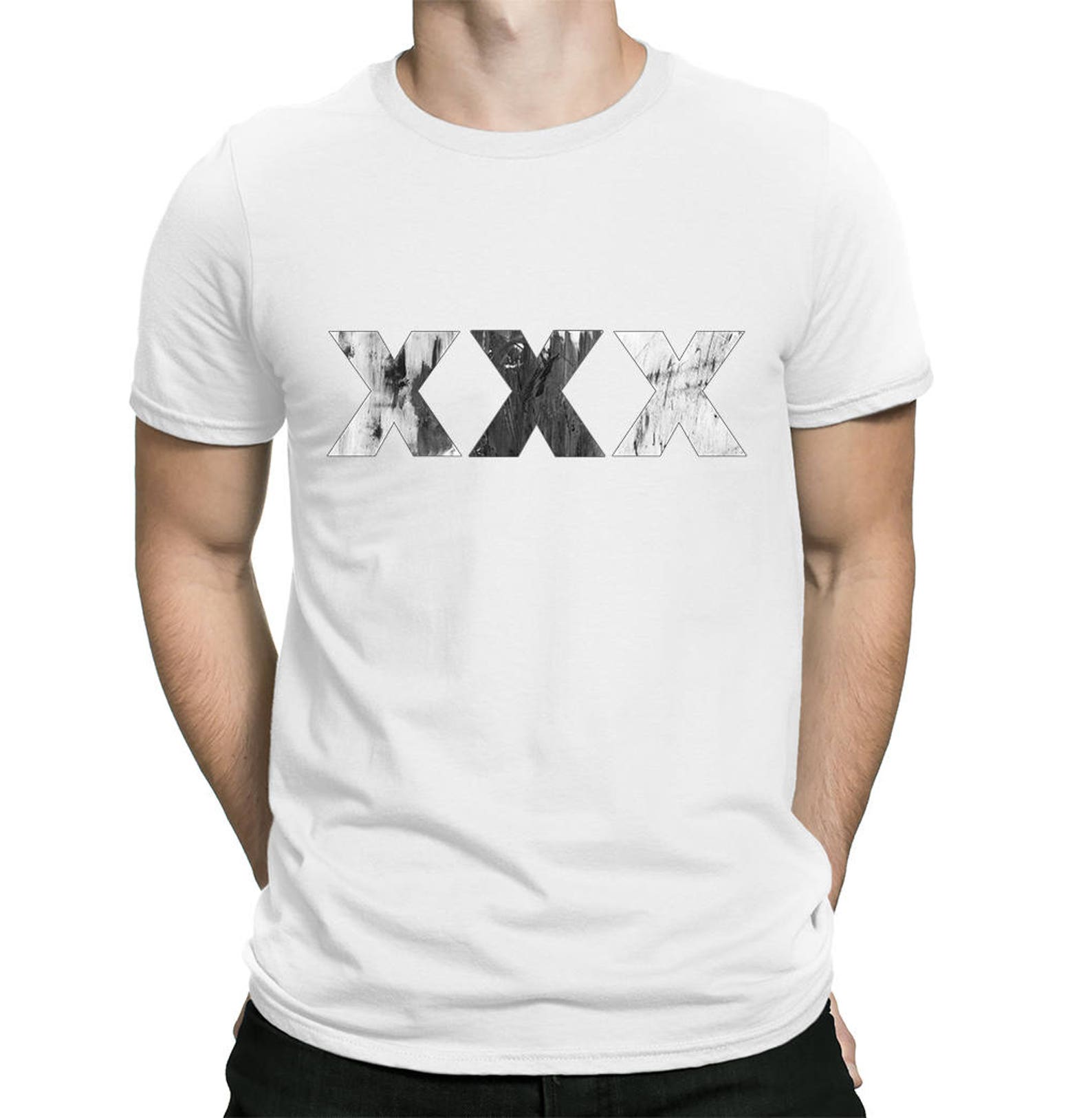 XXX T Shirt Painted Grunge Three X - Etsy