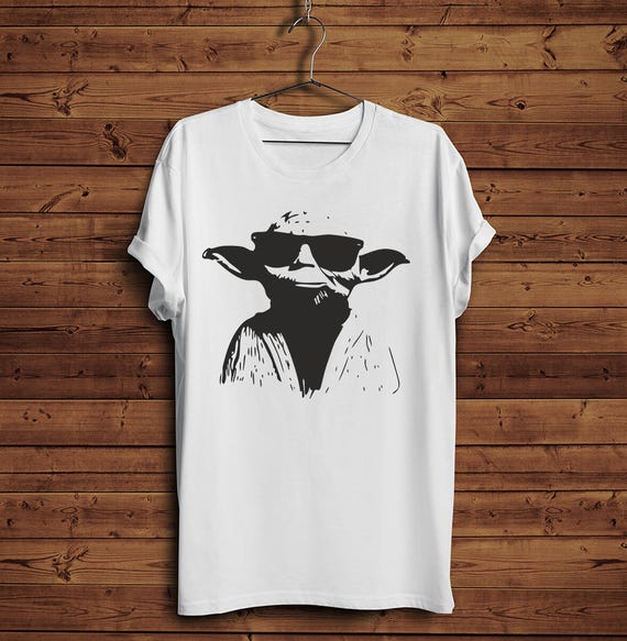 sjælden leje Optage Yoda Star Wars Funny Portrait T Shirt Tee Glasses - Etsy Australia